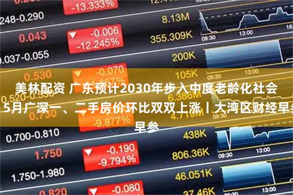 美林配资 广东预计2030年步入中度老龄化社会；5月广深一、二手房价环比双双上涨丨大湾区财经早参