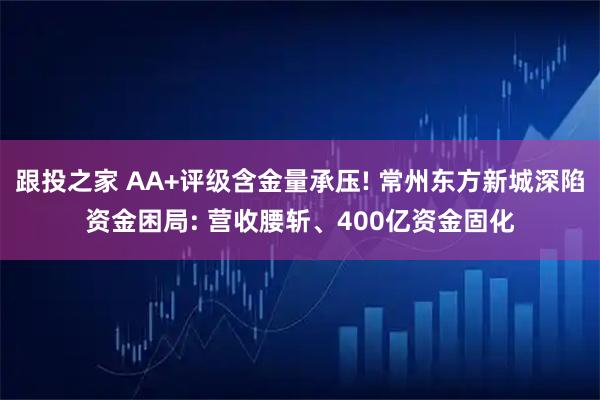 跟投之家 AA+评级含金量承压! 常州东方新城深陷资金困局: 营收腰斩、400亿资金固化