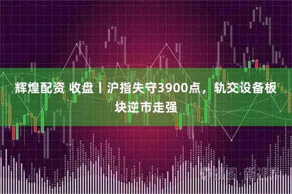 辉煌配资 收盘丨沪指失守3900点，轨交设备板块逆市走强