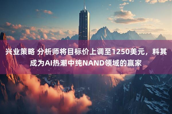 兴业策略 分析师将目标价上调至1250美元，料其成为AI热潮中纯NAND领域的赢家